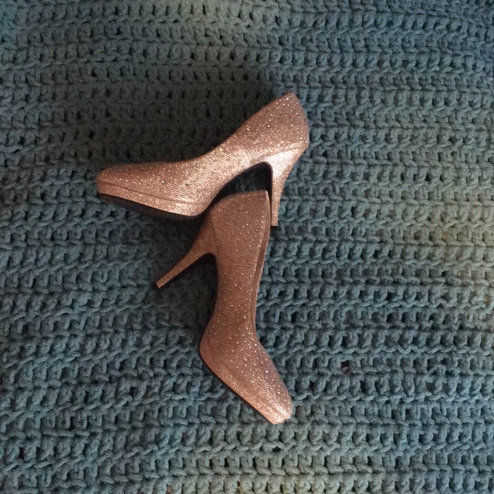 Sparkly Blush Pink Formal Heels
